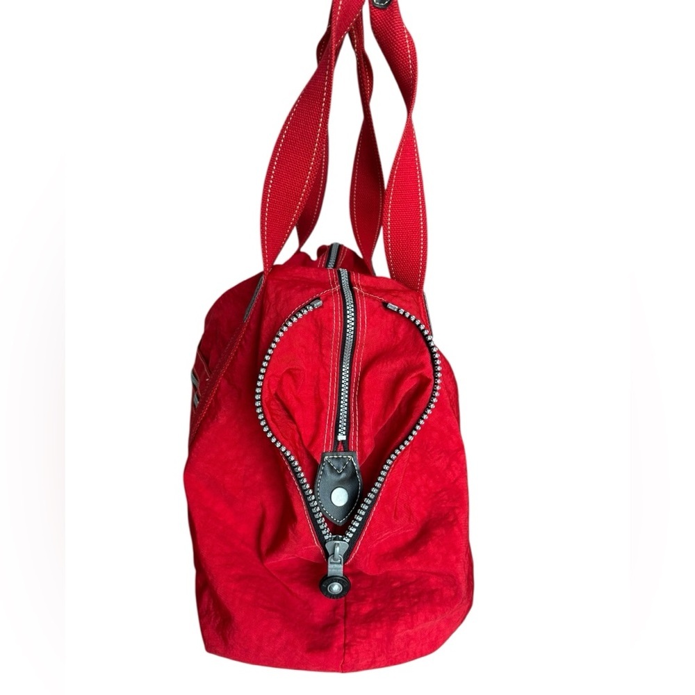 Kipling Red Tote Weekender Bag - Picture 6 of 14